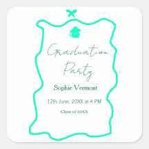 pastel green spanish border bow graduation party 