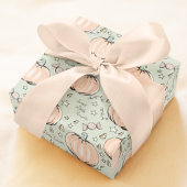 Pastel Green Sweet Little Pumpkin Baby Geschenkpapier