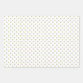 PASTEL GREEN & TAN STARS STRIPES GESCHENKPAPIER SET (Vorderseite 3)