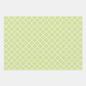 PASTEL GREEN & TAN STARS STRIPES GESCHENKPAPIER SET (Vorderseite 2)