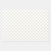 PASTEL GREEN & TAN TEDDY BEAR FACES HEARTS PLAID GESCHENKPAPIER SET (Vorderseite 2)