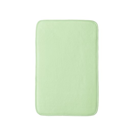 Pastel Green Tea Leaf Solid Farbe Badematte (Vorderseite Vertikal)