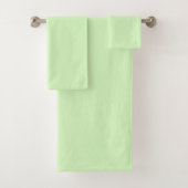 Pastel Green Tea Leaf Solid Farbe Badhandtuch Set (Insitu)