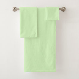 Pastel Green Tea Leaf Solid Farbe Badhandtuch Set