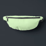 Pastel Green Tea Leaf Solid Farbe Bauchtasche<br><div class="desc">Fanny Pack Storage Bag Druckschnitt-Stil und lässiges Funy Mode-Accessoire gedruckt mit Pastel Green Tea Leaf Solid Color Grafik Design Illustration und ausgewählten Produkte Sammlung von TheFabricSeal Print on Demand Shop unter Zazzle.com #ZazzleMade https://www.zazzle.com/store/thefabricseal TheFabricSeal ©️ Original. Tea Green ist ein sanfter, femininer, erfrischender, romantischer, ruhiger, ziemlich neutraler und ausgewogener Grünschatten,...</div>
