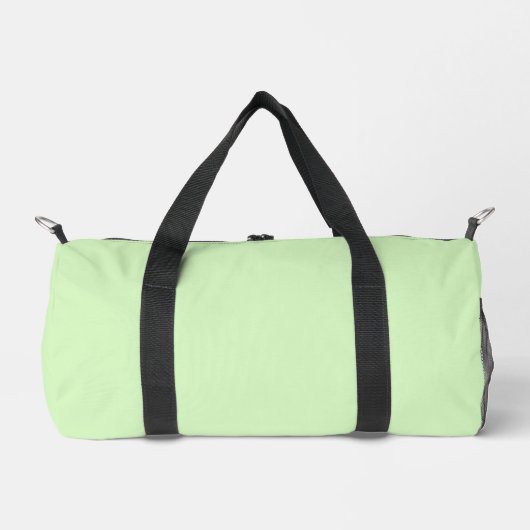Pastel Green Tea Leaf Solid Farbe Duffle Bag (Vorderseite)