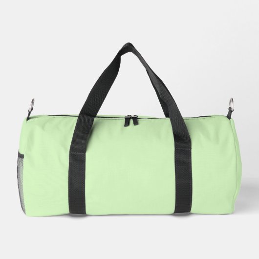 Pastel Green Tea Leaf Solid Farbe Duffle Bag (Rückseite)