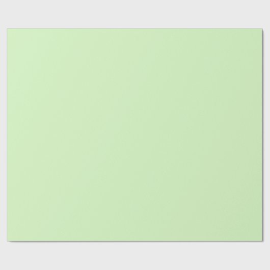 Pastel Green Tea Leaf Solid Farbe Geschenkpapier (Flach)