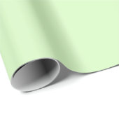 Pastel Green Tea Leaf Solid Farbe Geschenkpapier (Rolleneckpunkt)