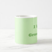 Pastel Green Tea Leaf Solid Farbe Kaffeetasse (Mittel)