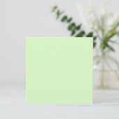Pastel Green Tea Leaf Solid Farbe Karte (Stehend Vorderseite)