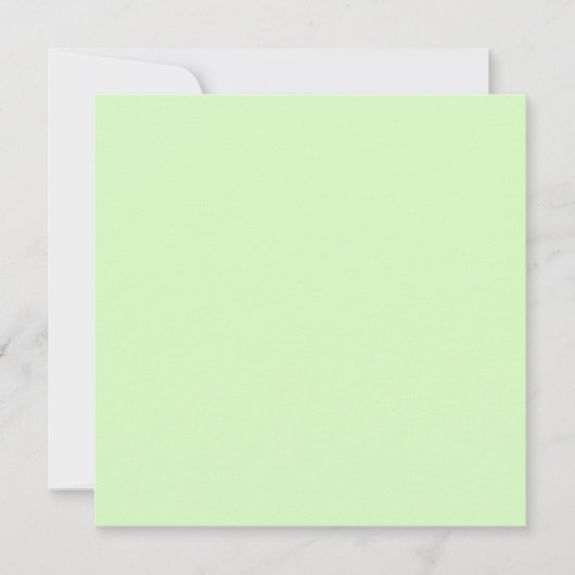 Pastel Green Tea Leaf Solid Farbe Karte (Vorderseite)