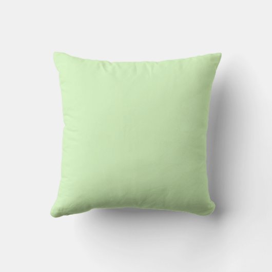 Pastel Green Tea Leaf Solid Farbe Kissen (Rückseite)