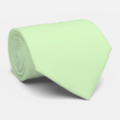 Pastel Green Tea Leaf Solid Farbe Krawatte (Gerollt)