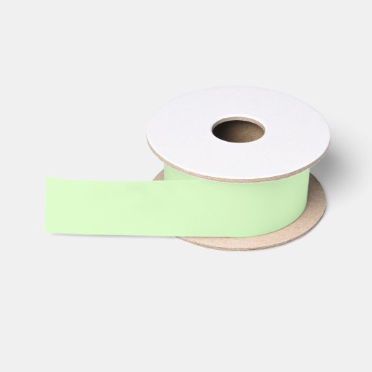 Pastel Green Tea Leaf Solid Farbe Satinband (Spule)