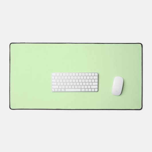 Pastel Green Tea Leaf Solid Farbe Schreibtischunterlage (Tastatur & Maus)