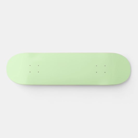 Pastel Green Tea Leaf Solid Farbe Skateboard (Horizontal)