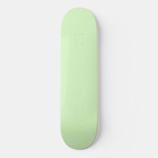 Pastel Green Tea Leaf Solid Farbe Skateboard (Vorderseite)