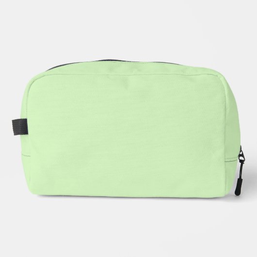 Pastel Green Tea Leaf Solid Farbe Waschbeutel (Vorderseite)