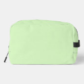 Pastel Green Tea Leaf Solid Farbe Waschbeutel (Rückseite)