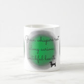 Pastel Green Watercolor Dachshund Personalized Kaffeetasse (Mittel)