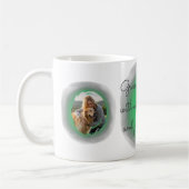 Pastel Green Watercolor Golden Retriever Custom Kaffeetasse (Links)