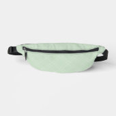 PASTEL GREEN & WHITE DIN KARIERT PATTERN BAUCHTASCHE (Vorderseite)