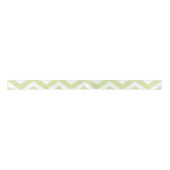 Pastel Green & White Zickzack Wedding Geburtstag Satinband (Vorderseite)