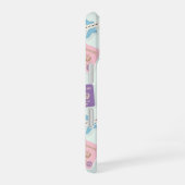 Pastel green with travel doodle iPhone Case iPhone 16 Hülle (Rechte Seite)