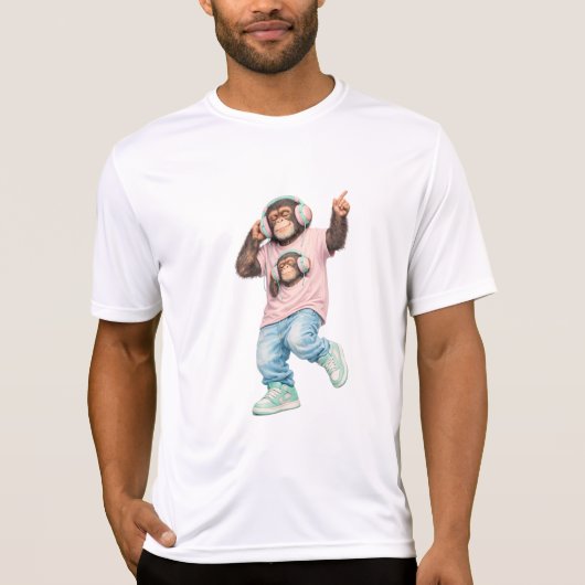 Pastel Groove Monkey T-Shirt (Vorderseite)