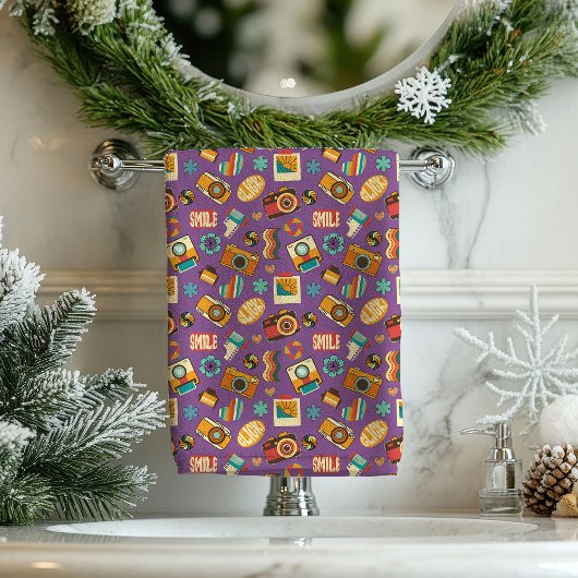 Pastel Groove Towel Eclectic 70s Bath Style Badhandtuch Set