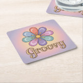 Pastel Groovy Blume Lavender Untersetzer Set (angewinkelt)