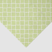 PASTEL GRÜNE UND WEISSE MUSTER SEIDENPAPIER (Ausschnitt)