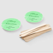 Pastel grüne Wasserfarbe fröhliche Weihnachten mod Fächer (Non-assembled)