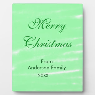 Pastel grüne Wasserfarbe fröhliche Weihnachten mod Fotoplatte