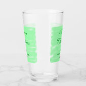 Pastel grüne Wasserfarbe fröhliche Weihnachten mod Glas (Links)