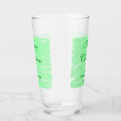 Pastel grüne Wasserfarbe fröhliche Weihnachten mod Glas (Rechts)