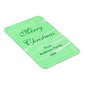 Pastel grüne Wasserfarbe fröhliche Weihnachten mod Magnet (Rechte Seite)