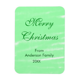Pastel grüne Wasserfarbe fröhliche Weihnachten mod Magnet