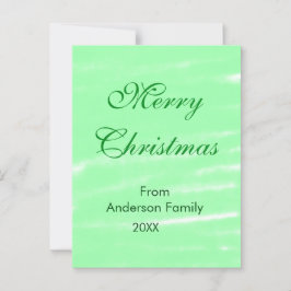 Pastel grüne Wasserfarbe fröhliche Weihnachten mod Postkarte