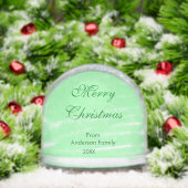 Pastel grüne Wasserfarbe fröhliche Weihnachten mod Schneekugeln (Weihnachten)