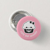Pastel Grunge Niedlicher Cupcake Button (Vorne & Hinten)