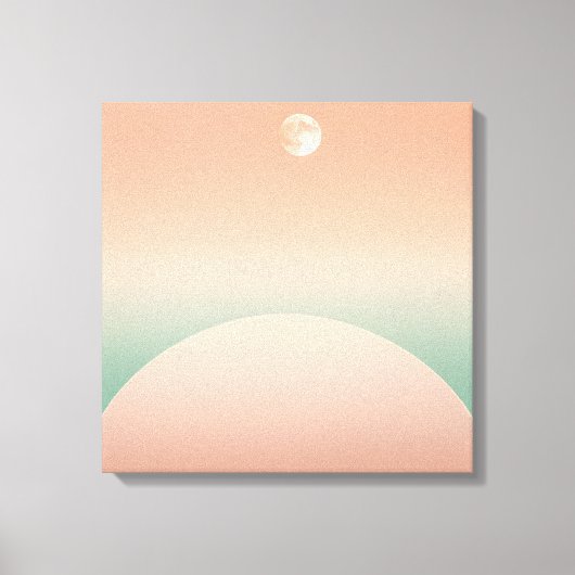 Pastel Half-Monde & Arcs - Minimalistisch geometri Leinwanddruck (Vorderseite)