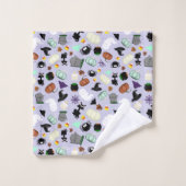 Pastel Halloween Badhandtuch Set (Waschlappen)