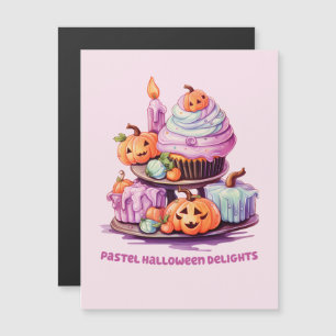 Pastel Halloween Delights Magnetkarte