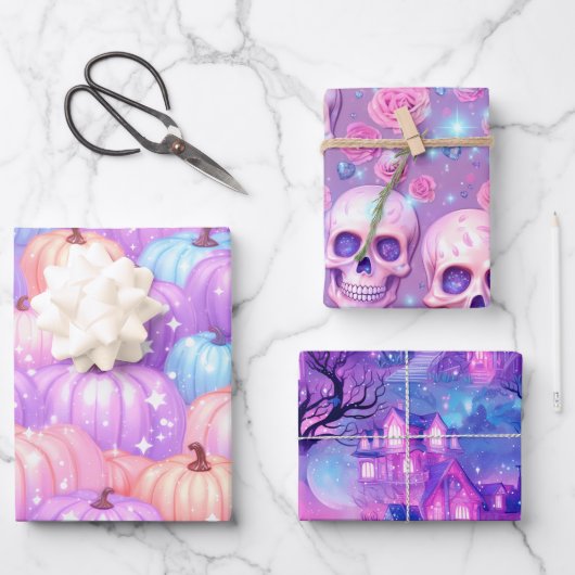Pastel Halloween Dreams Geschenkpapier Set (Vorderseite)