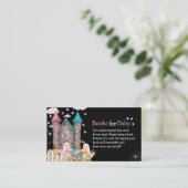 Pastel Halloween Gender Reveal Baby Shower Begleitkarte (Stehend Vorderseite)