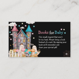 Pastel Halloween Gender Reveal Baby Shower Begleitkarte
