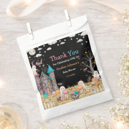 Pastel Halloween Gender Reveal Baby Shower Geschenktütchen