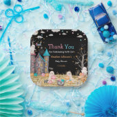 Pastel Halloween Gender Reveal Baby Shower Pappteller (Party)